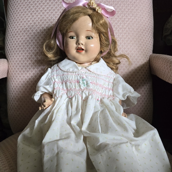 Vintage Effanbee Lovums Mary Ann 21" Composition Doll 1928-1937 - Picture 1 of 4